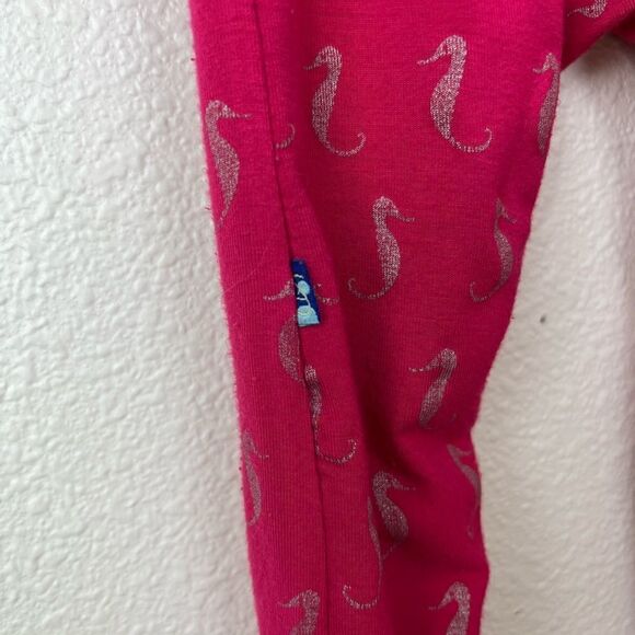 KicKee Pants Prickly Pear Mini Seahorses Muffin Ruffle Coverall with Zipper - Picture 9 of 9